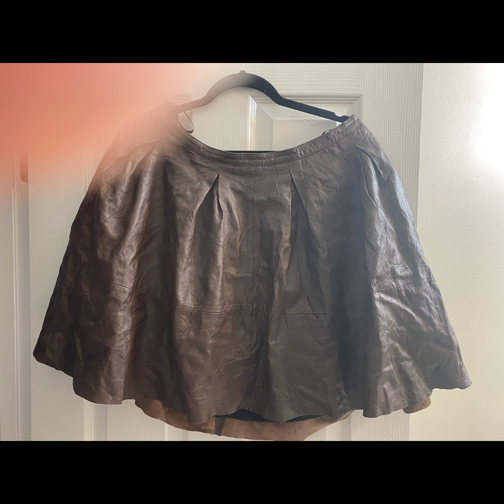 Leather skirt